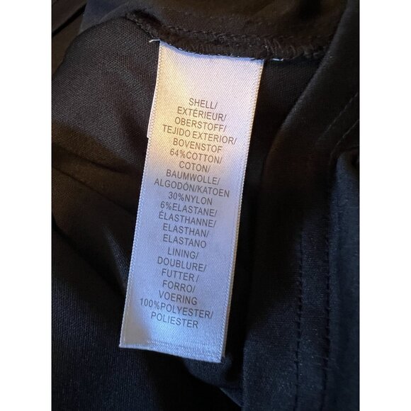 Adrianna Papell Dress 8 Black Crew Neck Shirt Open Back A Line Dress NWT NEW - Picture 15 of 16